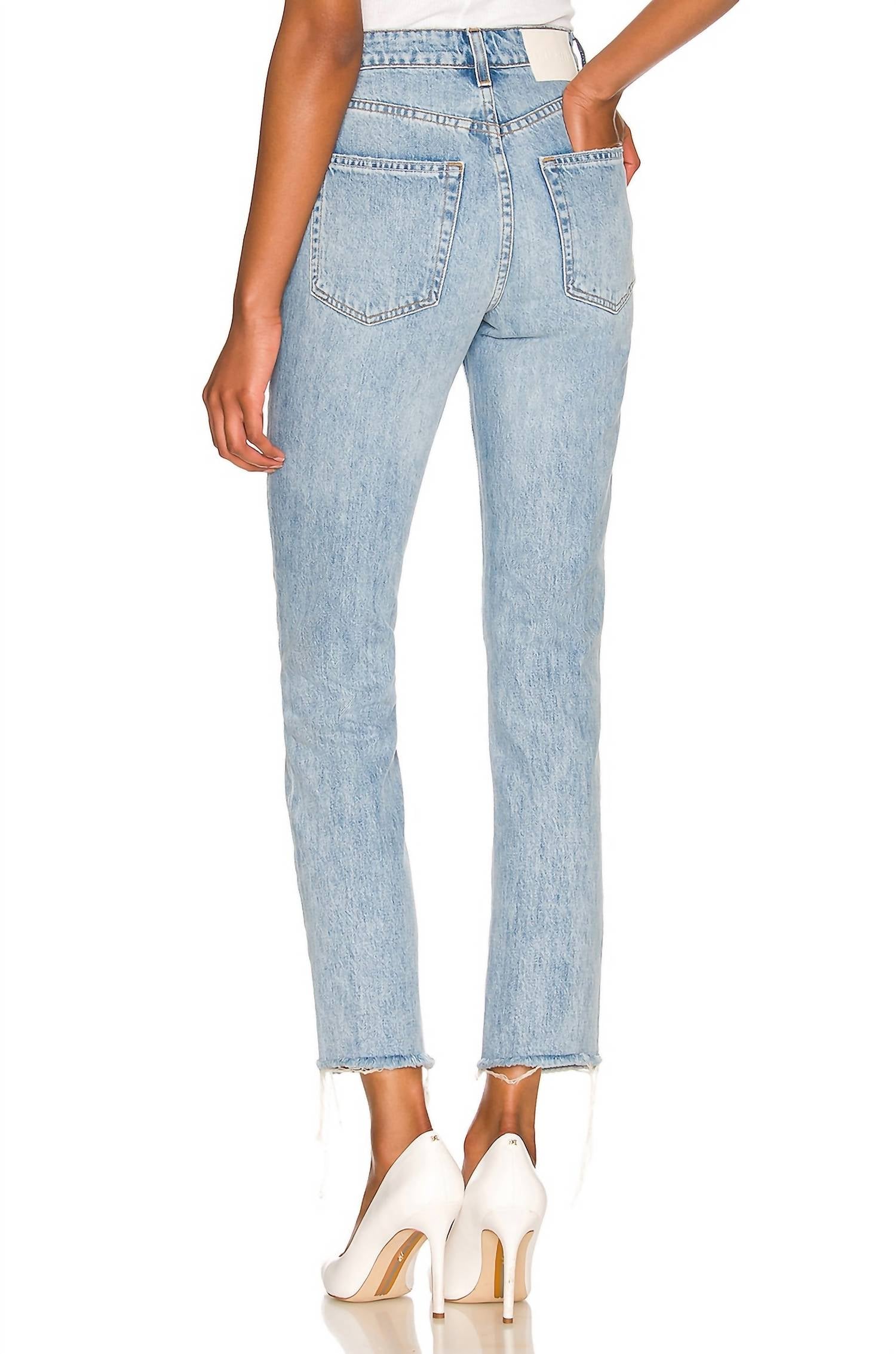 Grlfrnd - Karolina High Rise Straight Crop Jeans