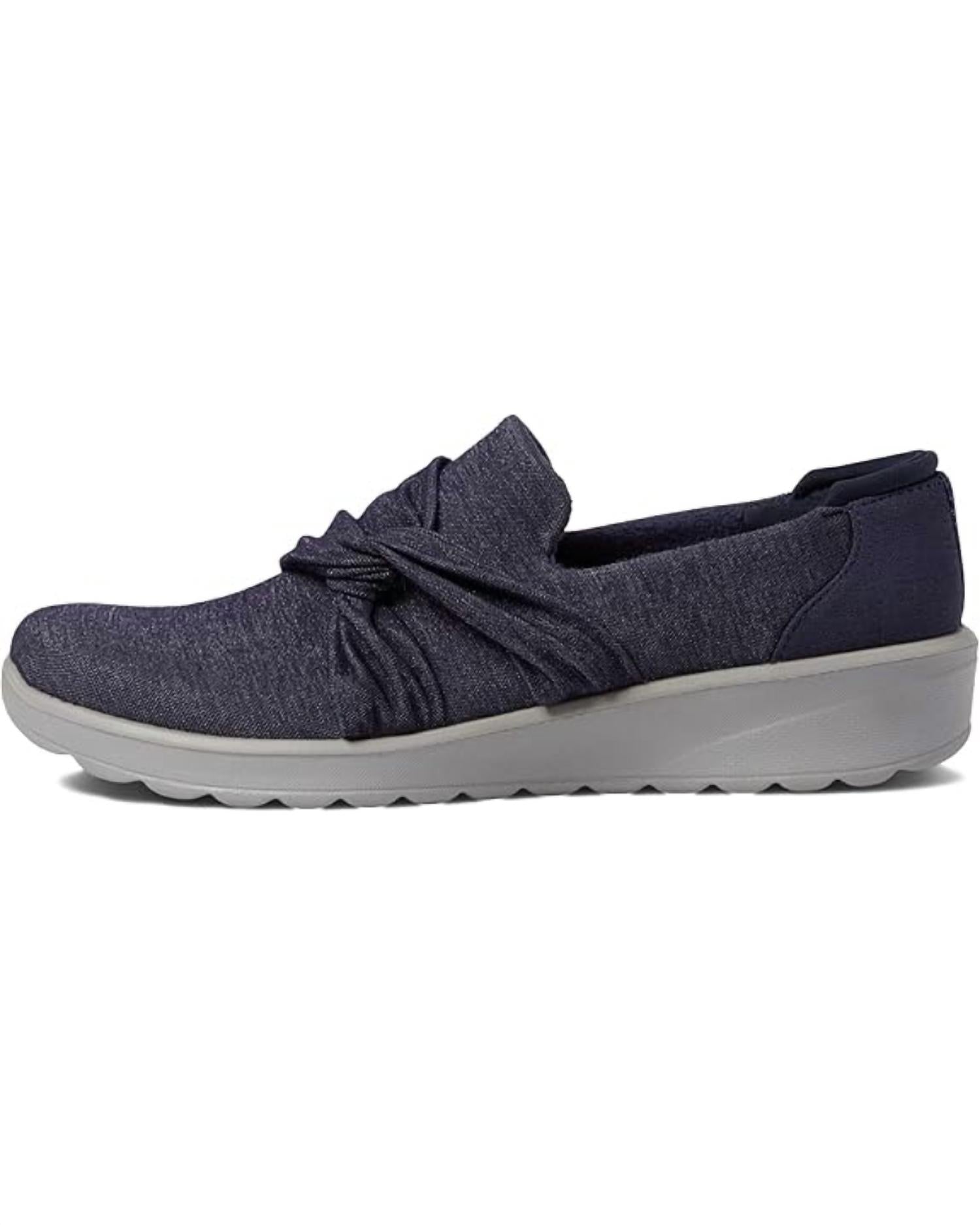 Bzees Women's Glimmer Shoes in navy blue - women's sneaker - detail view
