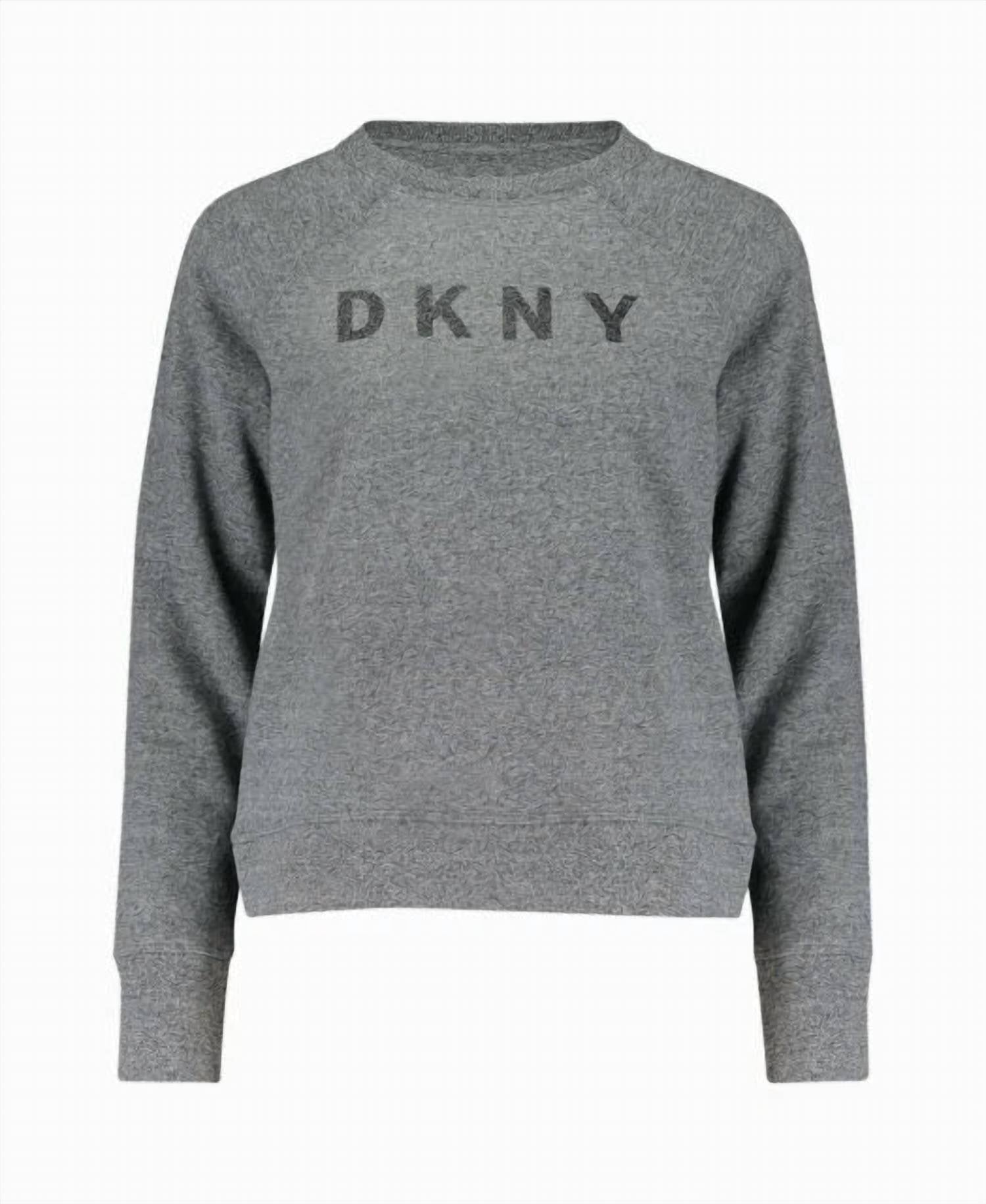 Dkny - DKNY Womens Ombre Glitter Logo Sweatshirt
