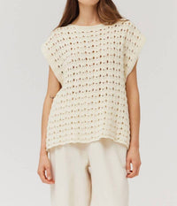 Grade & Gather - Cotton Crochet Top