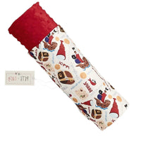 Pete + Lucy Kid's Buried Treasure Minky Blanket in red - item