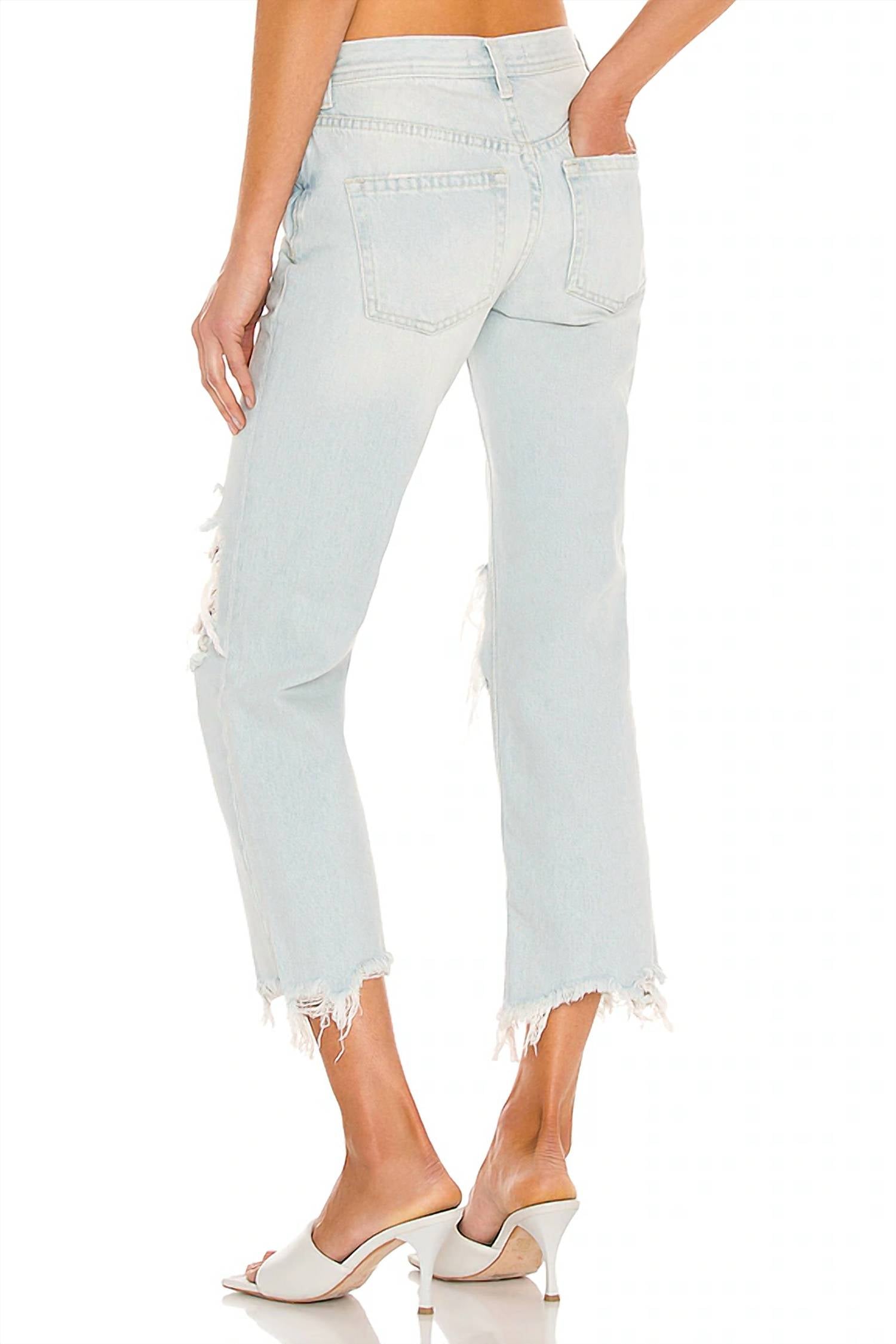 Free People - Maggie Mid-Rise Straight Jeans