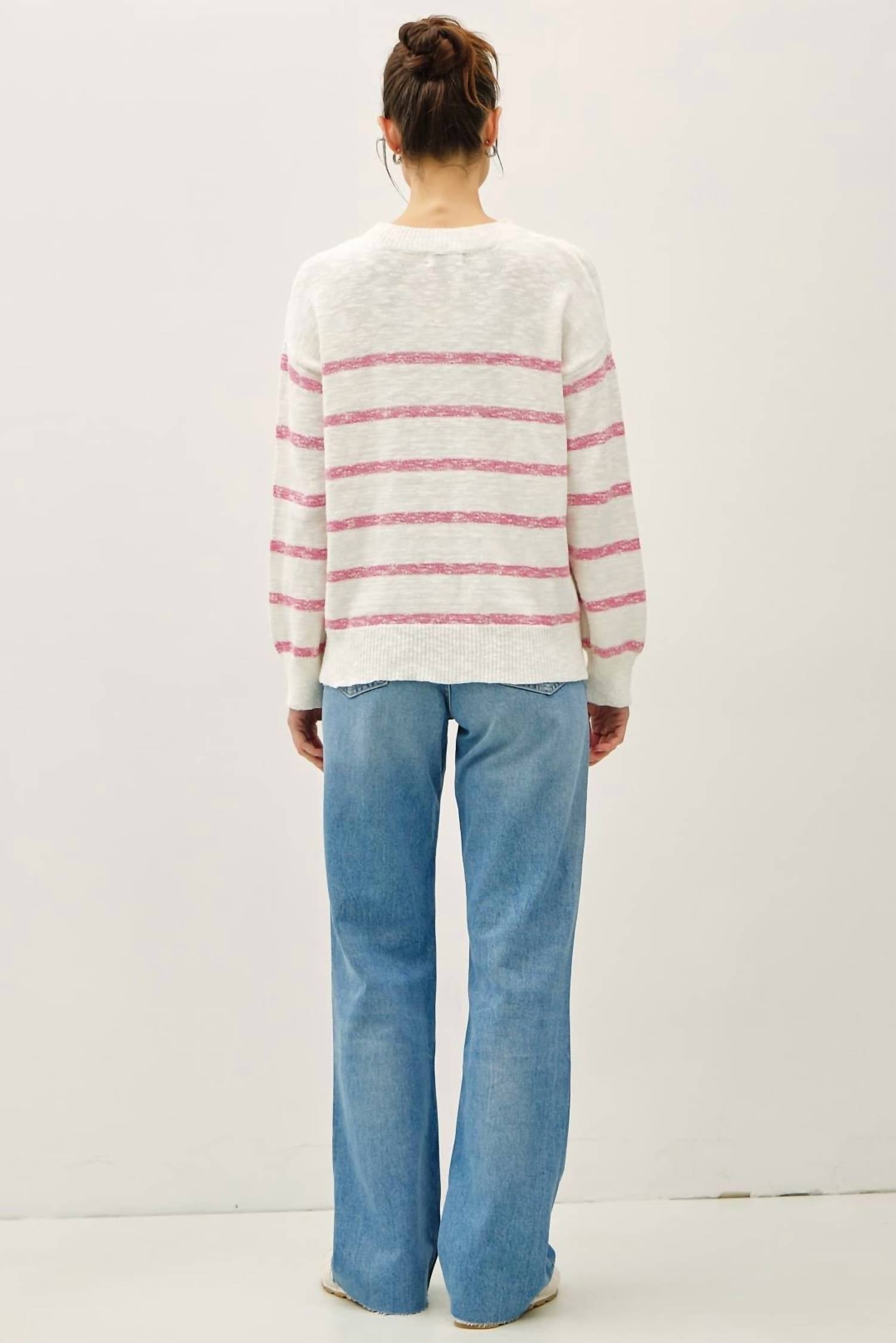 Be Cool - Camwell Striped Crewneck Sweater
