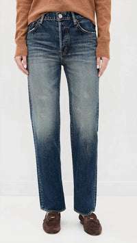 Moussy - Mid Rise Arborwood Straight Jeans
