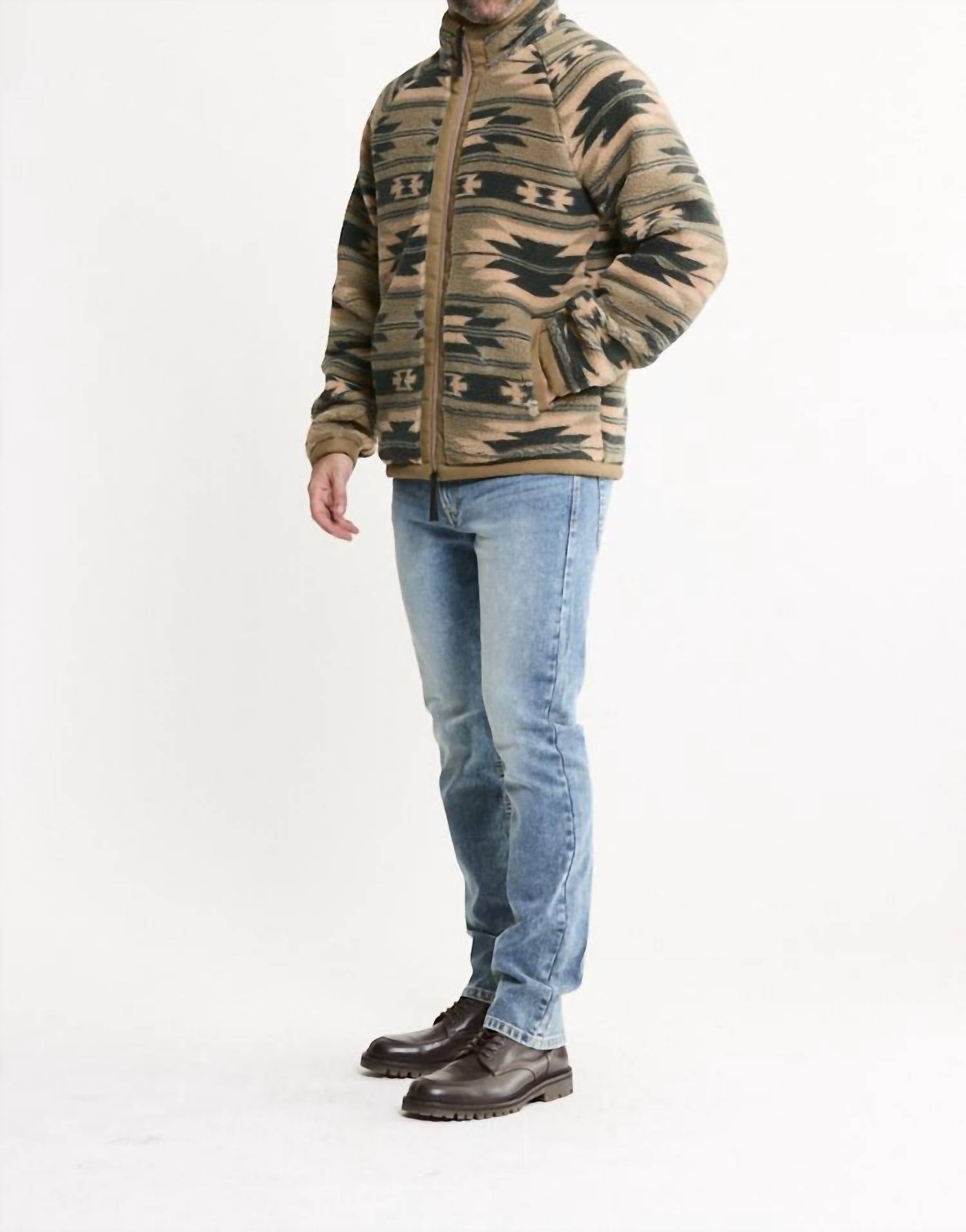 Jachs New York - Sherpa Jacquard Full Zip Jacket