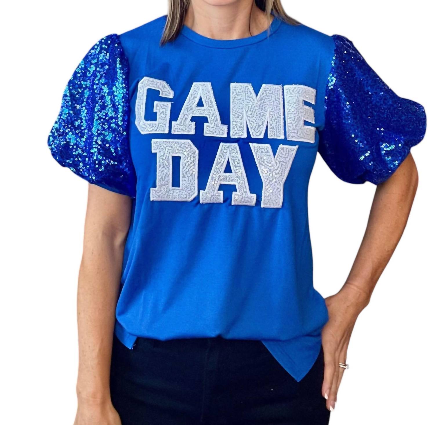Sunshine & Rodeos - Game Day Sequin Top