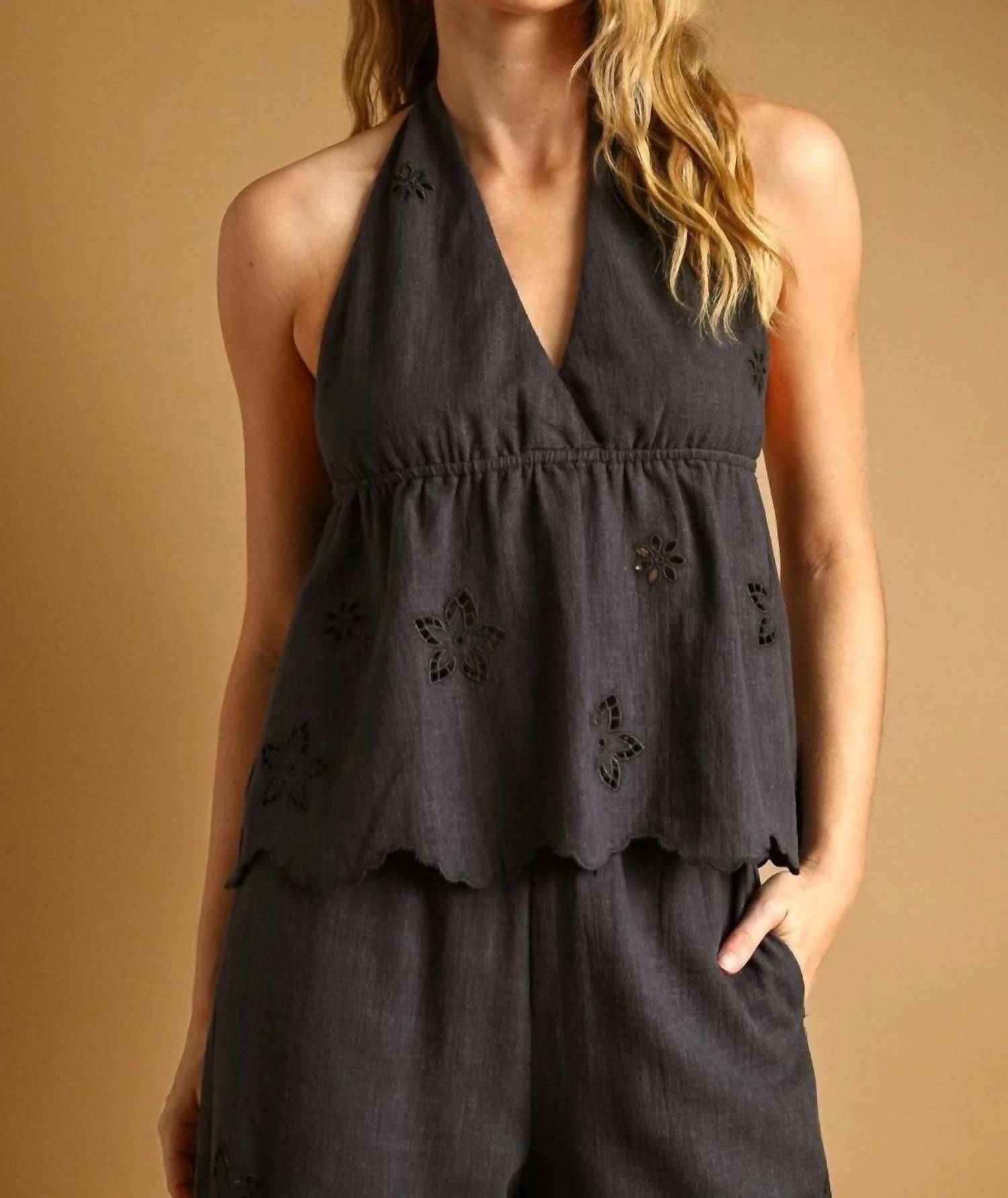 Miou Muse - Desert Bloom Halter Top