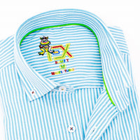 Eight X - Men's The Softest Stripe Colores Edition Frog Shirt