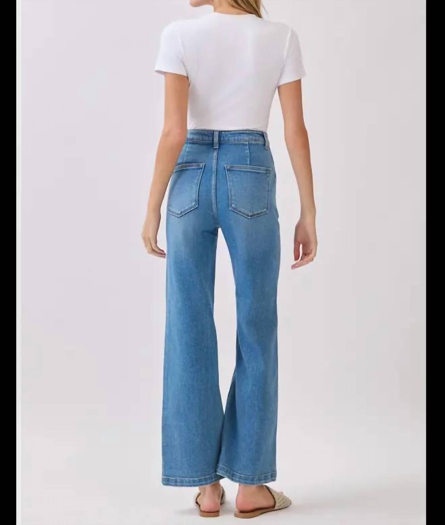 Letter To Juliet - Enzo Diamond Pocket Wide Leg Flare Jeans