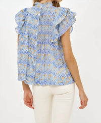 Oliphant - Pintuck Ruffle Top