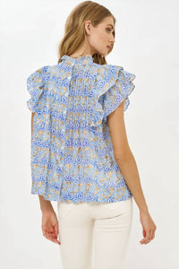 Oliphant - Pintuck Ruffle Top