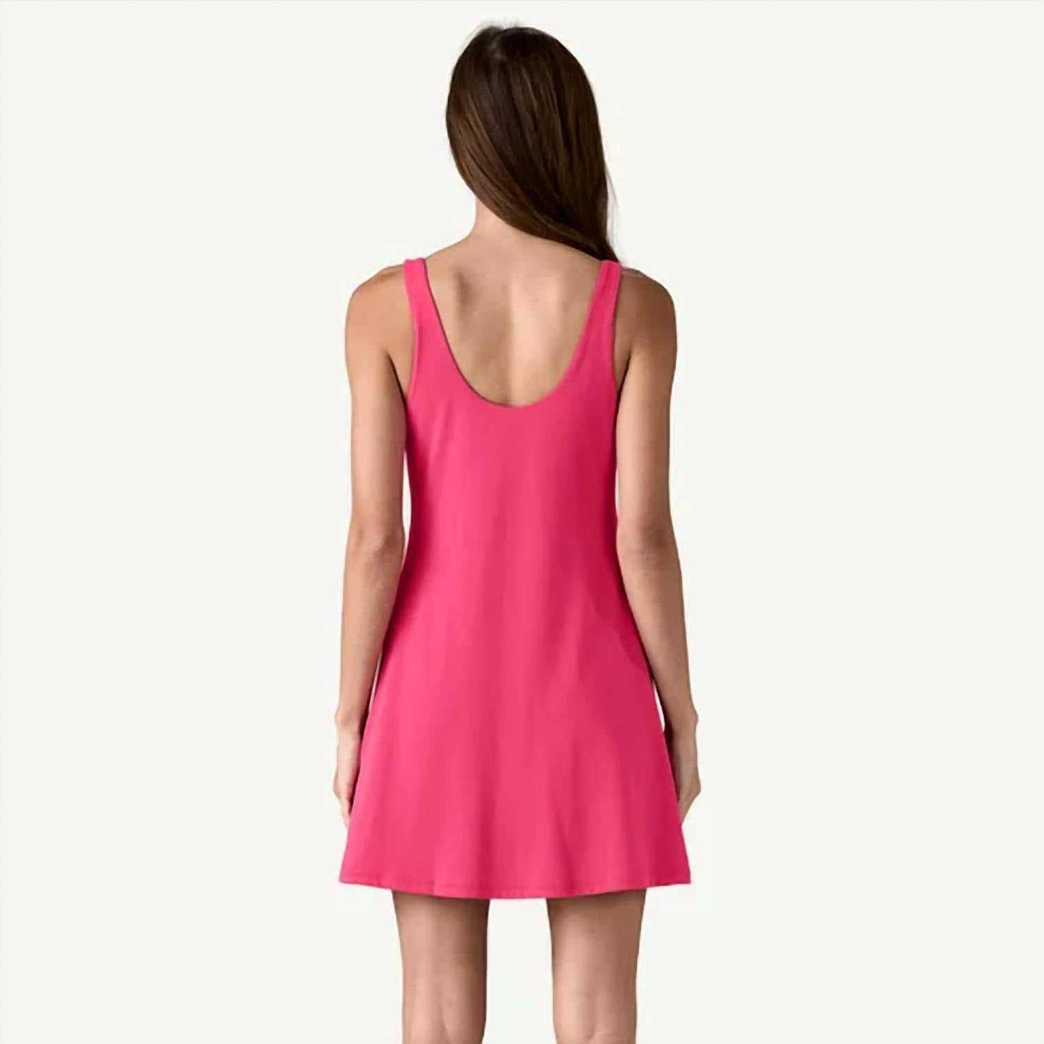Patagonia Maipo Dress in luminous pink - women's dress - detail view