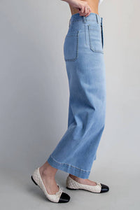 Ee:Some - Straight Leg Denim Pants