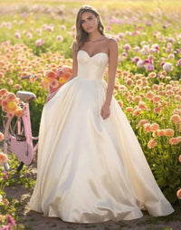 Sherri Hill - Strapless Mikado Ball Gown With Corset Bodice