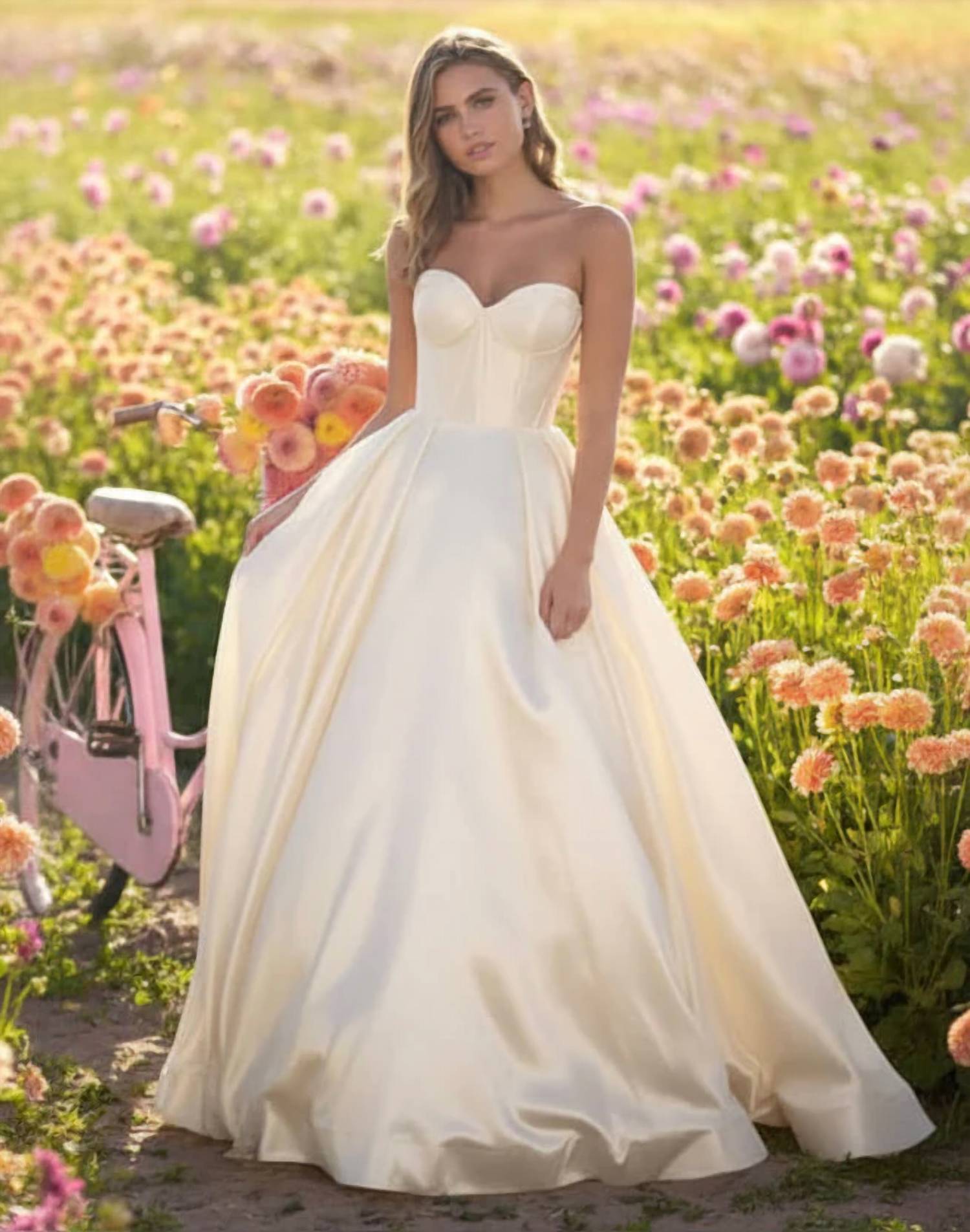 Sherri Hill - Strapless Mikado Ball Gown With Corset Bodice