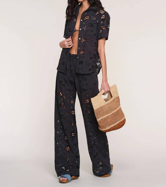 Heartloom - The Rosie Eyelet Button Front Shirt