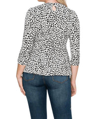 Perseption Concept - Aspen Embellished Neck Collar Peplum Top