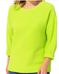 ESCAPE BY HABITAT Cool Breeze Terry Pullover in daiquiri - women's sweater - alternate view