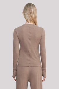 Enza Costa - Cashmere Easy Cuff Crew Top