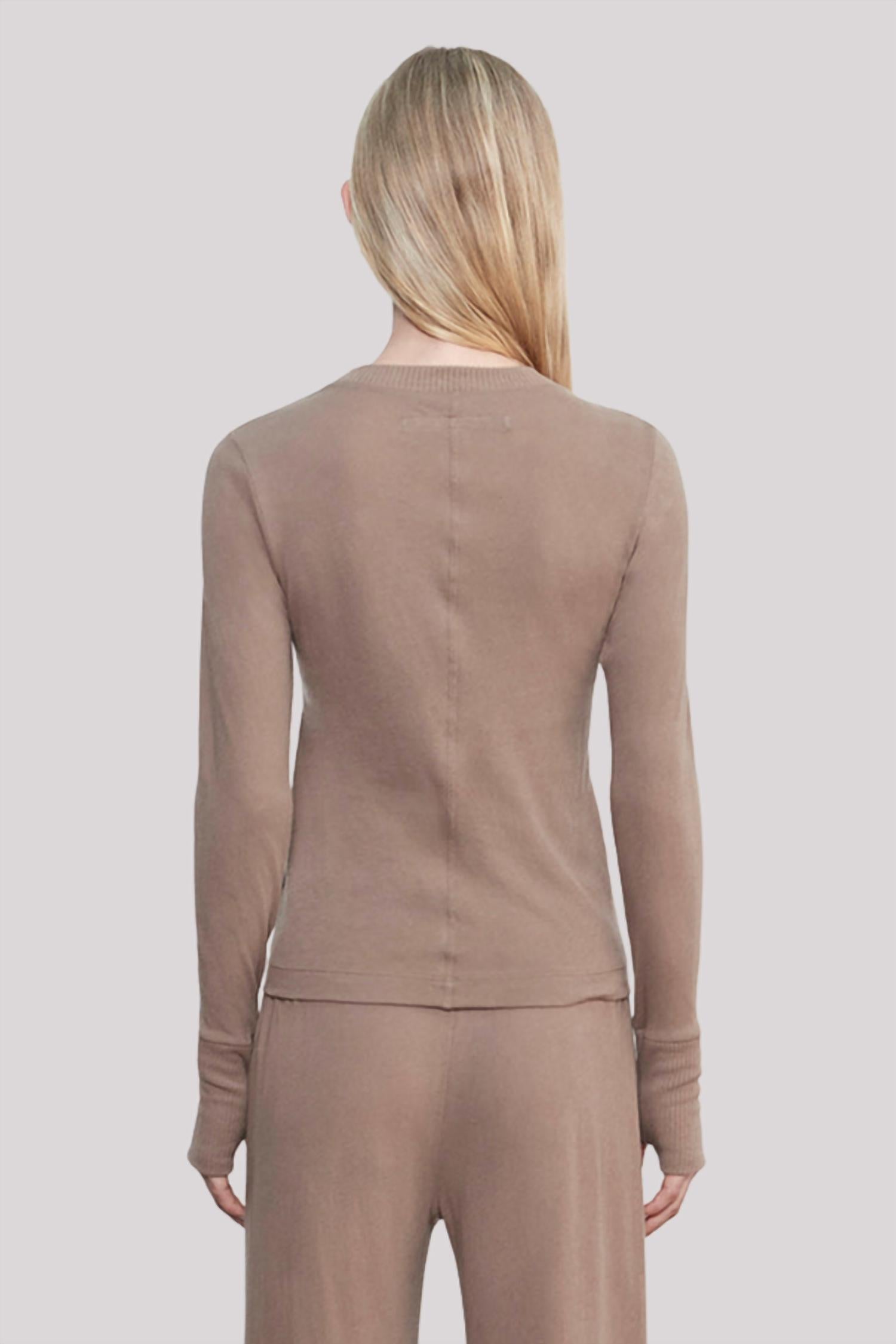 Enza Costa - Cashmere Easy Cuff Crew Top