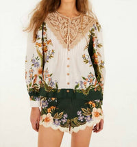 Farm Rio - Nature Long Sleeve Blouse