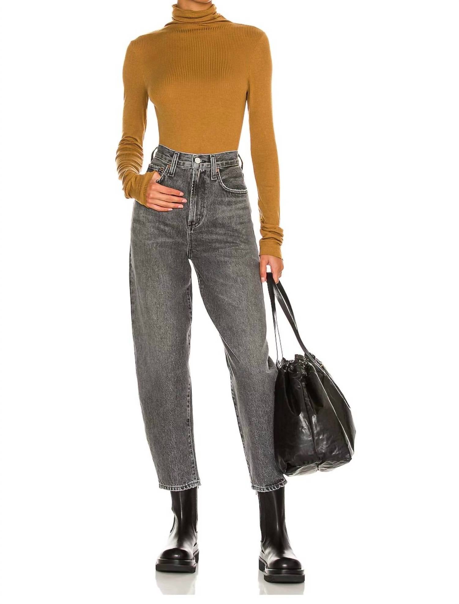 Enza Costa - Silk Cashmere Rib Long Sleeve Turtleneck