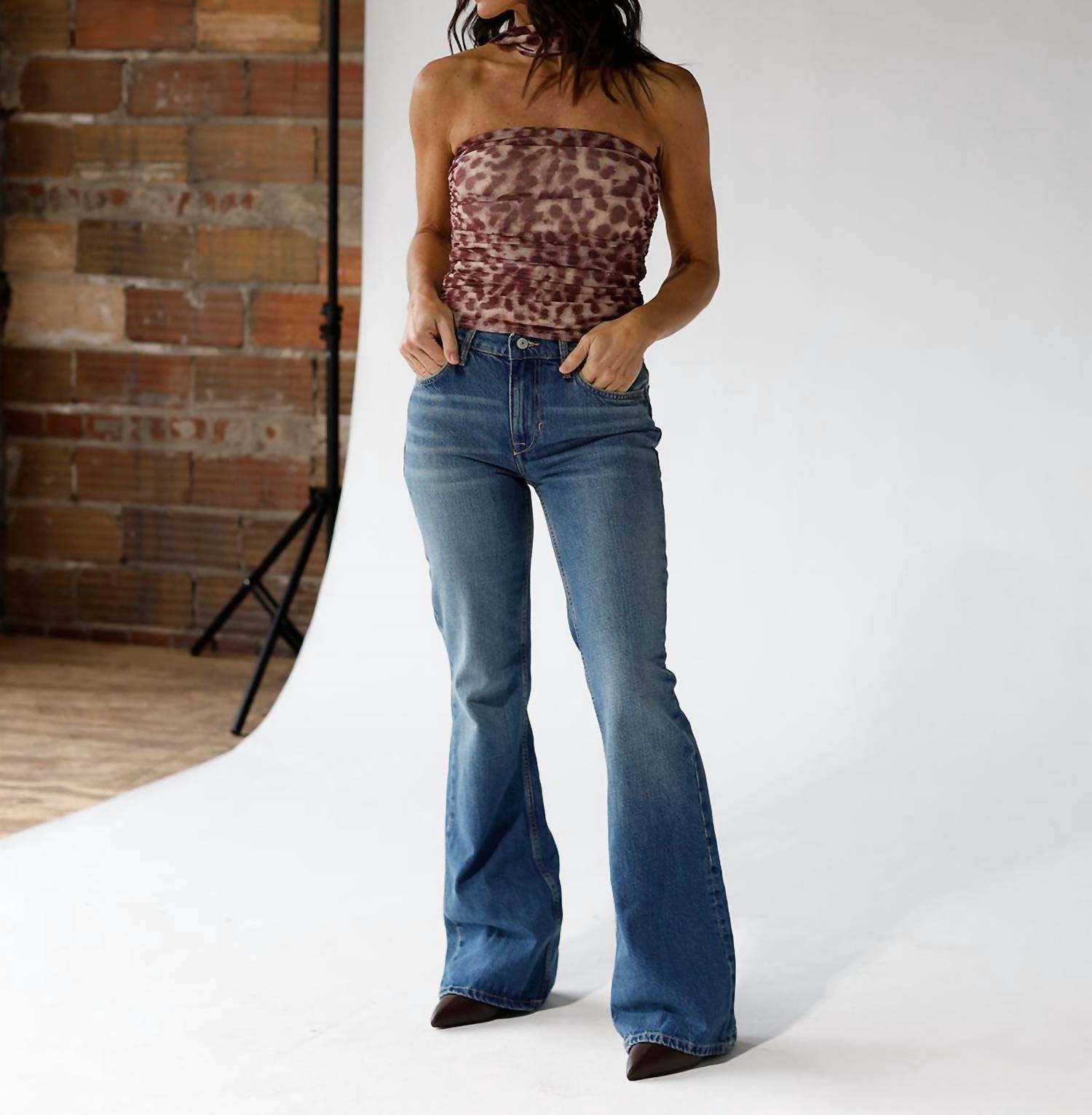 Pretty Garbage - Cleo Skinny Scarf Strapless Top