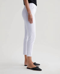 AG Jeans Prima Cigarette Crop Jean in pearl white - women's jeans - alternate view