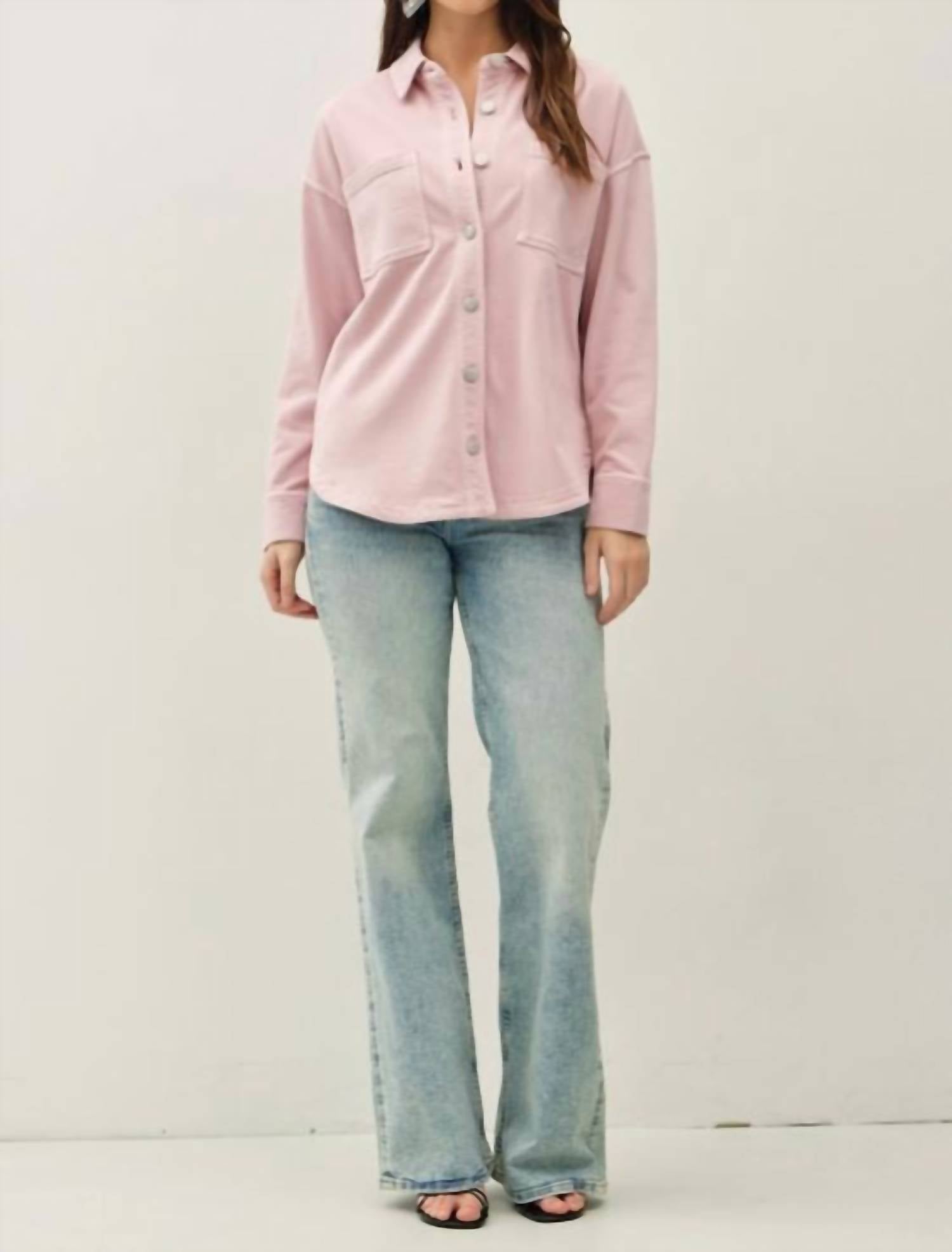 Be Cool - Soft Washed Denim Shacket