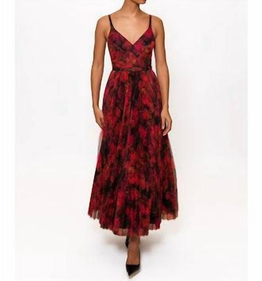 Hutch - Joanna Pleated Sleeveless Gown