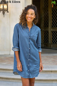 Frank & Eileen - Mary Ruffle Collar Shirtdress