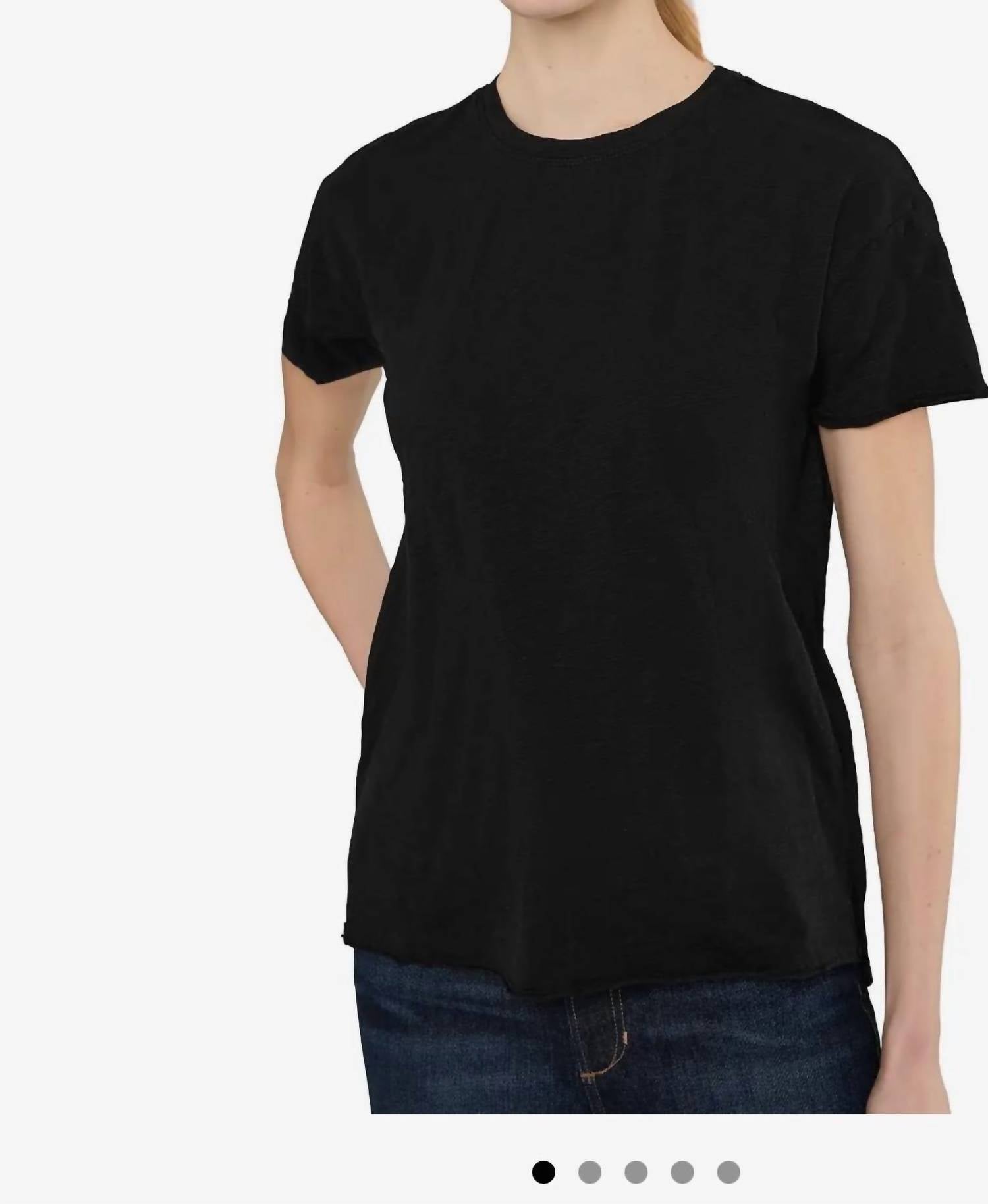 Mododoc - Short Sleeve Stem Hem Crew Tee