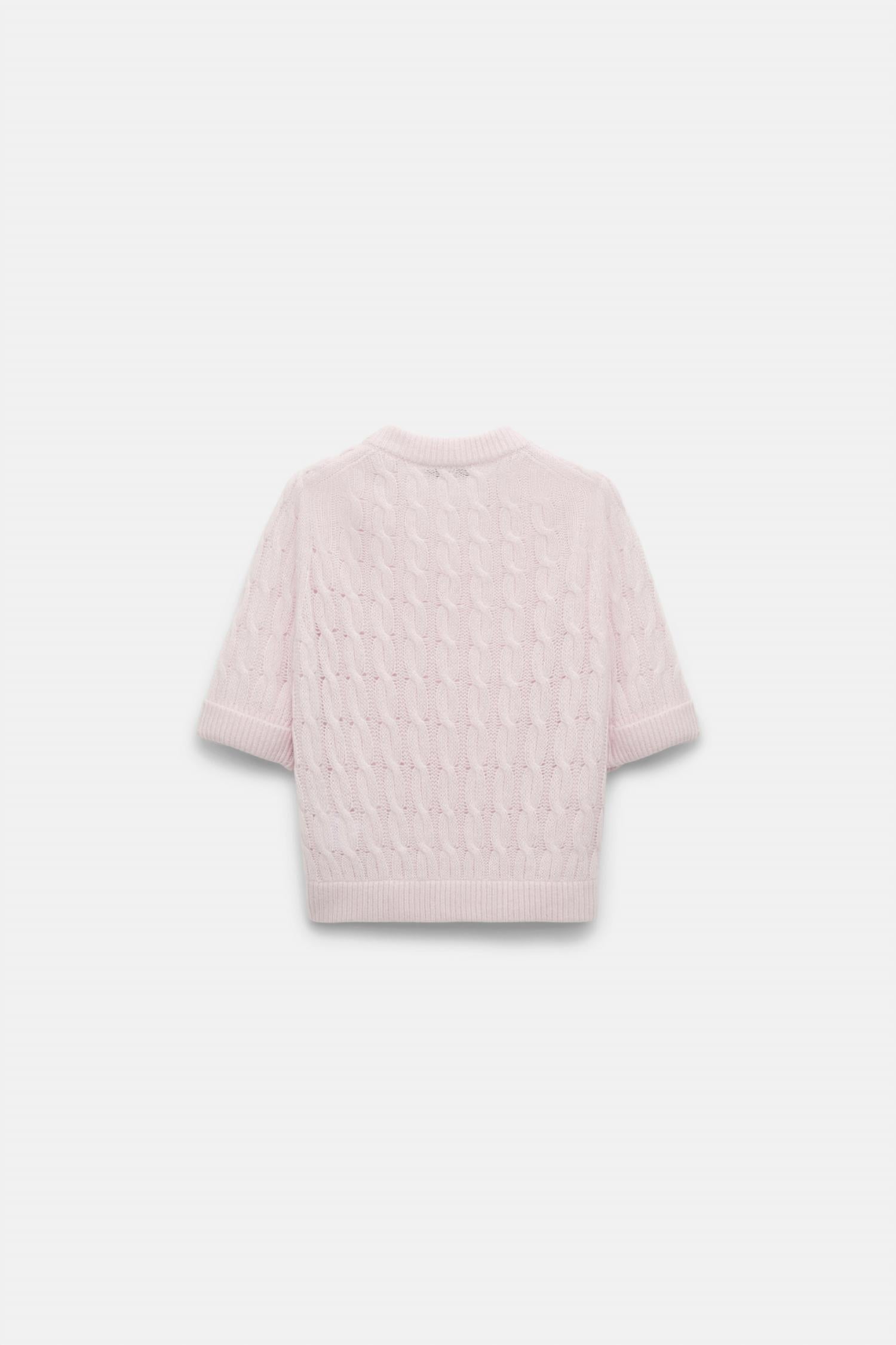 DOROTHEE SCHUMACHER Sheer Softness Pullover Sweater in light rose - women's sweater - view 8