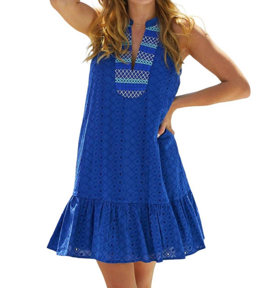 Cabana Life - Embroidered Eyelet Halter Dress