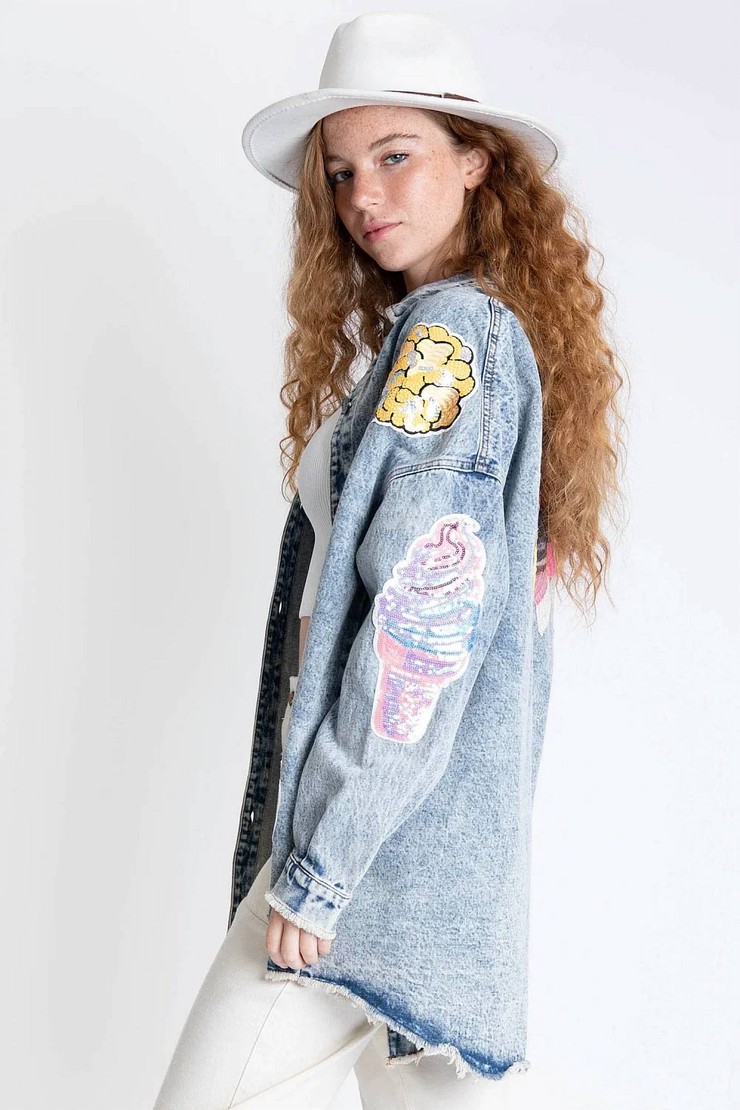 Blue Velvet - Making Memories Denim Shacket