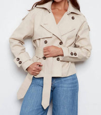 Adroit Atelier - Callista Short Double Breasted Trench Jacket