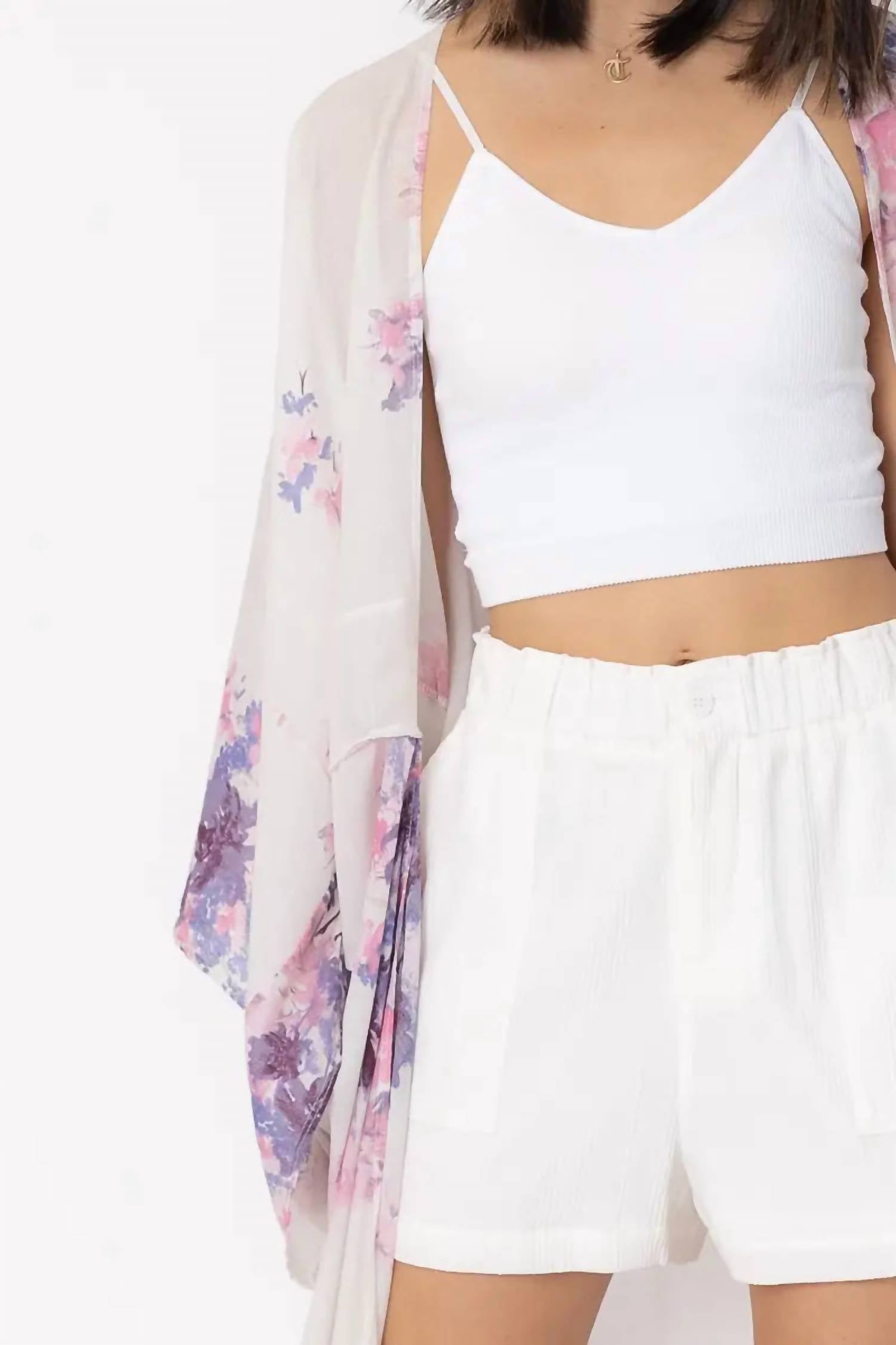 En Creme - Amanda Floral Kimono