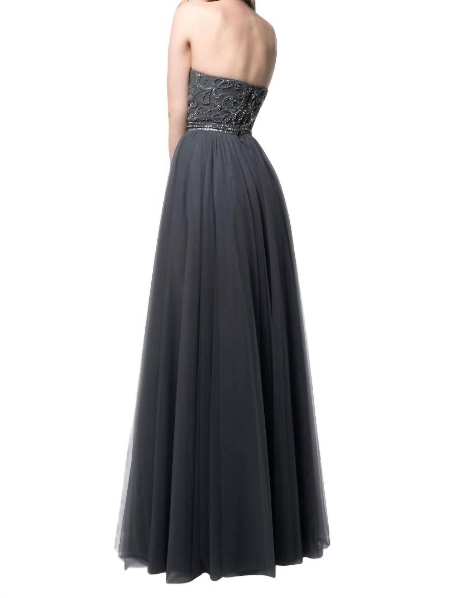 Sherri Hill - Beaded Halter Tulle Skirt Prom Dress