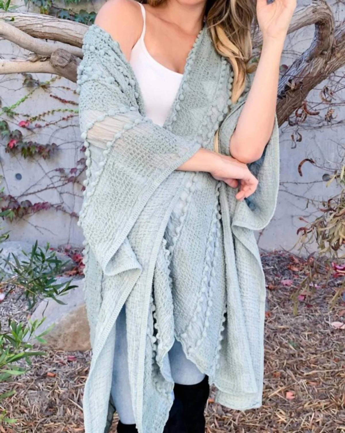 Elsey - Sage Kimono Cardigan