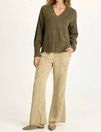 Xcvi - Relaxed Fit V-Neck Knit Sweater