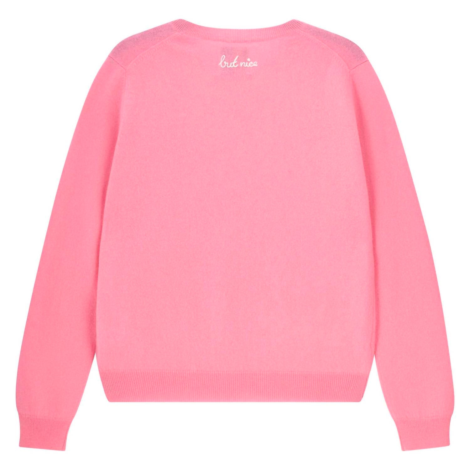 Jumper1234 Cashmere Naughty Crew Sweater in candy - women's sweater - view 4
