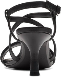 Clarks Women's Amali Buckle Heeled Sandal in black leather - women's sandal - view 5