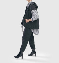 ALEMBIKA Soft Twill Cargo Pants in black - women's pants - view 4