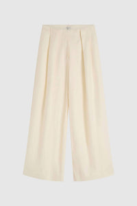 St. Agni PLEAT LOOP PANTS in ivory - women's pants - view 5