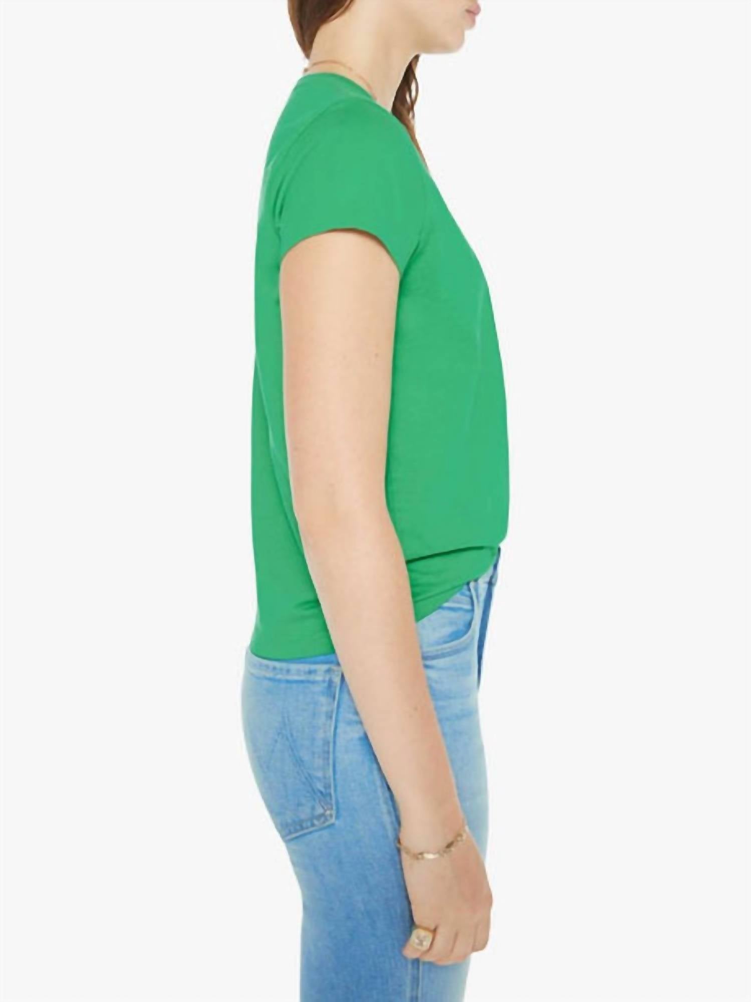 Mother Boxy Goody Goody Surf Patrol T-shirt in green - women's t-shirt - detail view