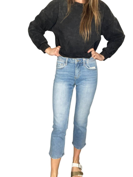 Lovervet - HIGH RISE CROPPED STRAIGHT JEANS