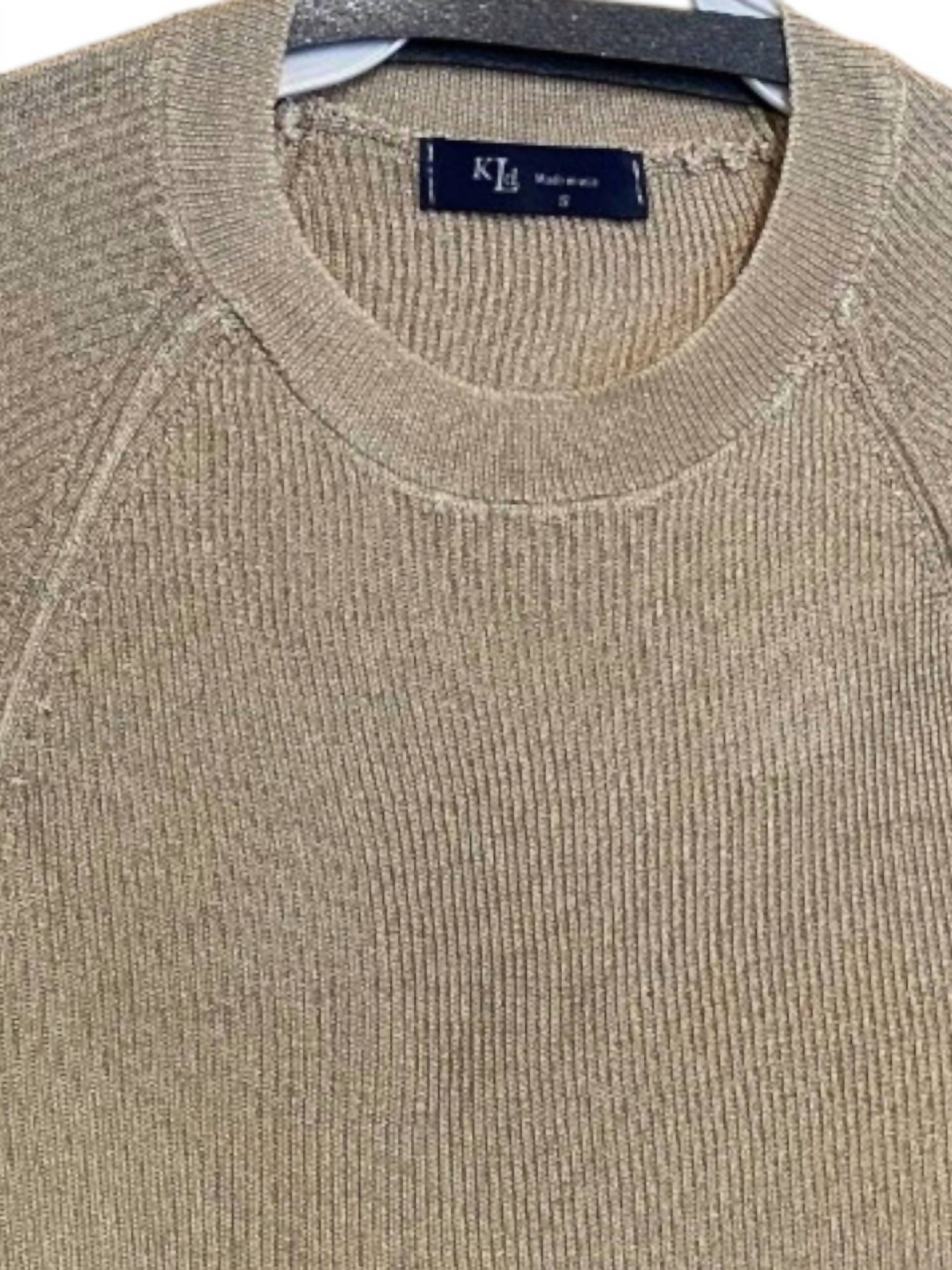 Kld. Signature - Metallic Ribbed Knit Top