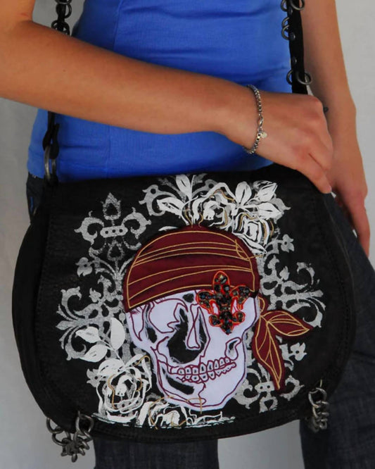 Royal Plush - Women's Skull Hobo Bag