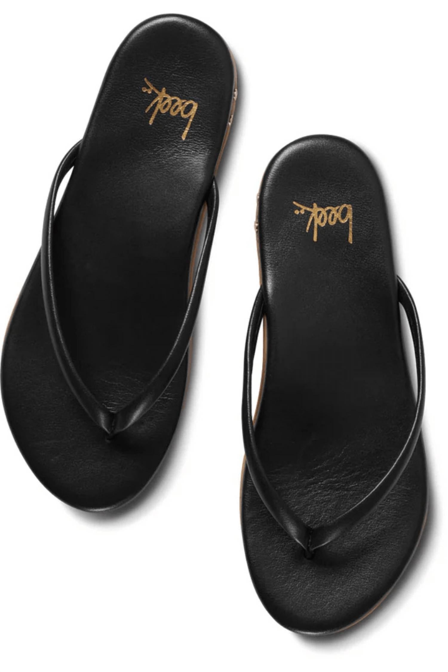 Beek - Women's Sunbeam Leather Flip Flop Sandals
