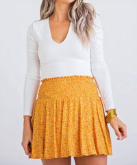 Karlie - Ditzy Floral Smock Skort